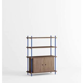 Moebe Reolsystem s.115.1.B - Smoked-Oak/Deep-Blue