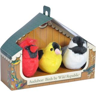 Wild Republic Audubon Birds Collection With Authentic Bird Sounds Northern Cardinal American Goldfinch Chickadee Bird Toys For Kids and Birders 3