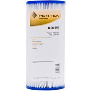 Pentair Pentek R50-Bb Big Blue Sediment Vandfilter 10-tommer Hele hus Plisseret polyesterfilterpatron 10 """" X 4.5 """" 50 mikron