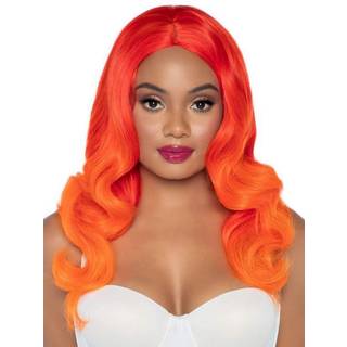 Leg Avenue Ombre Long Wavy Wig Orange