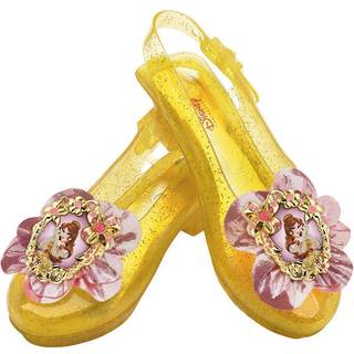 Disney Prinsesse Belle Glitrende Sko - Glitter PVC-jellysko af Disguise (Officielt Disney-licenseret)