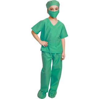 Dress Up America Doctor Scrubs For Kids - L?ge og sygeplejerske kostume til b?rn