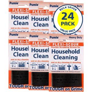 Pumie flexi-skur fleksibel skrubbeskærm til husholdningsrensning 5,5 x 4 tommer fleksibel skuremesh-pude fjerner kulstof & rust slibende kornskær