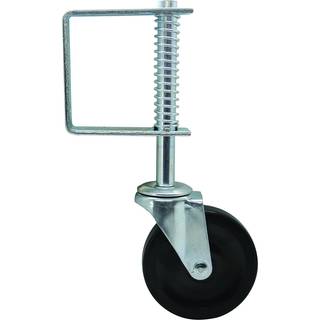 Shepherd Hardware Metal 9785 9785E Spring Loaded Gate Caster 4-tommer sort