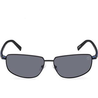 Timberland Mand TB9325 02D Solbriller Metal Sort Røg Firkantet Polariseret