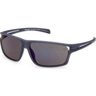 Timberland Mand TB9307 91D Solbriller Injiceret Blå Røg Firkantet Polariseret Spejl