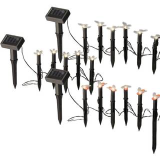 Solcelle Lyskæde m/spyd - 5 LED - Blomster
