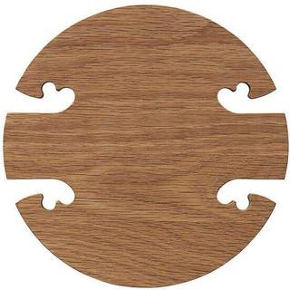 Warm Nordic Gourmet Wood Trivet round Eg