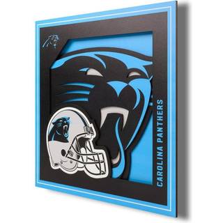 Youthefan NFL Carolina Panthers 3D Logo Series Wall Art - 12x12