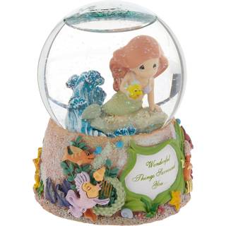 Precious Moments Disney Showcase Collection Wonderful Things omgiver dig musikalsk harpiks/glas Snow Globe 132108 Multicolor