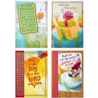 DaySpring Assorterede religiøse fødselsdagskort (kristne velsignelser 12 kort og konvolutter)