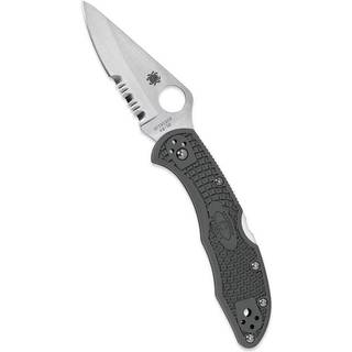 Delica 4 foldekniv, FRN, foliage green, savtakket