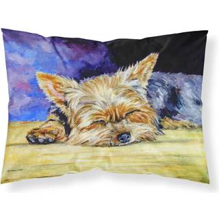 """" Caroline's Treasures 7357Pillowcase Yorkie, der tager en lur stof standard pudebetræk stor flerfarvet """"