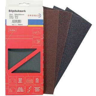 Dronco Slibeark, 93x230 mm, 4-pak Sortiment