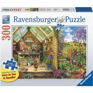 Ravensburger Gardener's Getaway Large Format Jigsaw Puzzle - 300 stycken | Designad för vuxna | Varje bit är unik | Softclick Technology Relaxera