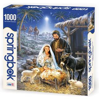 Springbok -frelser er født 1000 stykker puslespil - en fødsel scene er smukt illustreret fejrer betydningen af ??julen