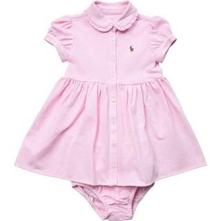 Polo Ralph Lauren Polo Ralph Lauren Baby Piger Strik Pique Oxford Kjole og Bloomer Sæt - 92cm (2 år)