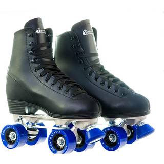 Chicago Skates Premium Black Quad Roller Skates For Boys and Men Beginners Classic Justerable High-Top Design til indendørs eller udendørs skøjte