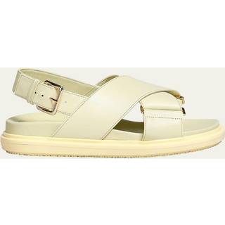 Marni Fussbett leather sandals - yellow - EU 35