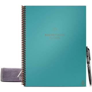 Rocketbook Fusion Smart genanvendelig notebook - Kalenderopgavelister og noteskabelonsider med 1 pilotfrixion pen og 1 mikrofiber klud inkluderet