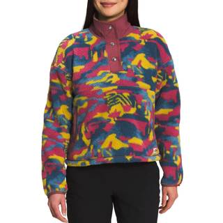 Printed Cragmont Fleece 1/4 Snap W Shady Blue/Dazzle Camo Print (M)
