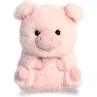 Aurora Round Rolly Pet Prankster Pig Pig Dyr - Yndige ledsagere - On-The-Go Sjov - Pink 5 tommer