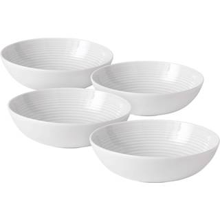 Royal Doulton udelukkende til Gordon Ramsay Maze White Vegetable/Pasta Bowls Set på 4 9.4 """"