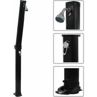 solopvarmet bruser foldbar 214 cm 23 l sort