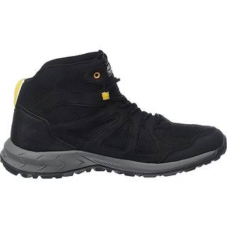 Jack Wolfskin Men's Woodland 2 Texapore Mid Black / Burly Yellow Xt, 45