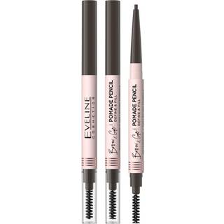 Eveline Cosmetics Brow & Go! Vandfast øjenbryn blyant Med 2-i-1 børste Skygge Dark Brown 4 g - 4 g