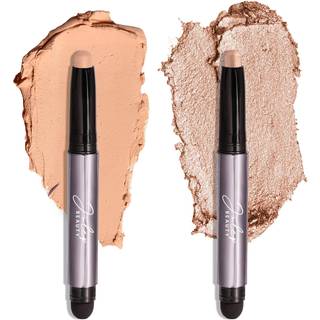 Julep Eyeshadow 101 CRME til pulver Vandt?t ?jenskygge Stick Duo Desert & Champagne