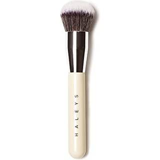 Haleys Kabuki Makeup Brush Vegan+Grusomhedsfri b?redygtigt tr? Veganer b?rste til luftb?rstet finish til cremer V?sker Pulverstreg-fri Perfekte b