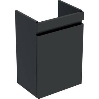 Geberit Renova Plan underskab til håndvask, med en låge: B=38.4cm, H=60.5cm, T=30.8cm, Bredde håndvask=45cm, Lava / Lakeret mat