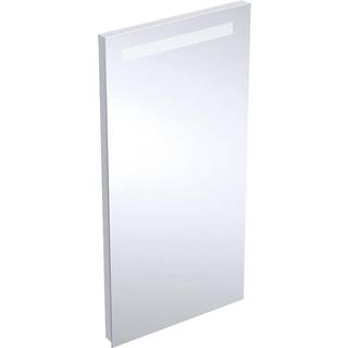 Geberit Renova Compact spejl med lys: B=40cm, H=80cm, Aluminium anodiseret