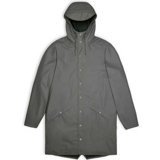 Rains Unisex Long Jacket Grey, XS