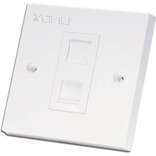 Cat6 Netværks vægdåse - 1 x RJ45.