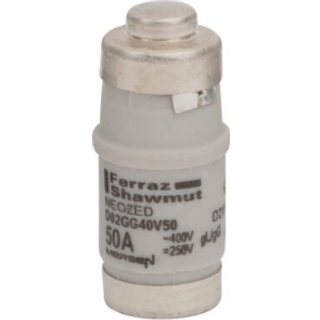 Neozed Sikring D02 50A - 10 stk - Hvid