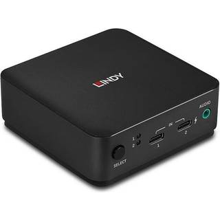 Lindy 2 Port USB-C DisplayPort 1.2 KVM Switch | PRIS-MATCH