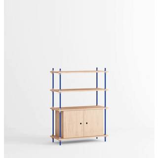 Moebe Reolsystem s.115.1.B - Oak/Deep-Blue