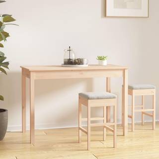 spisebord 110x55x75 cm massivt fyrretræ