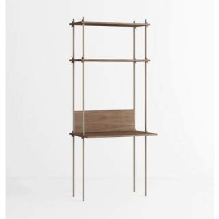 Moebe Reolsystem s.200.1.D - Smoked-Oak/Warm-Grey