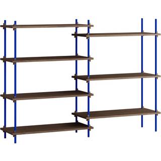 Moebe Reolsystem s.115.2.A - Smoked-Oak/Deep-Blue