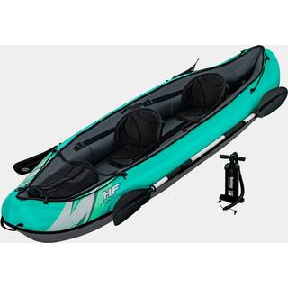 Oppustelig kajak Bestway Hydro Force Ventura Elite X2, 330 x 86 x 48 cm, mintgrøn + pagajer + håndpumpe + transporttaske + opbevaringstaske + reparationslap