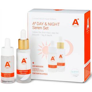A4 Cosmetics Pleje Ansigtspleje Day & Night Power Duo Serum-sæt Magic Elixir 20 ml + Night Watch Booster 20 ml 20 ml (81.100,00 kr / 1 l) - 20 ml