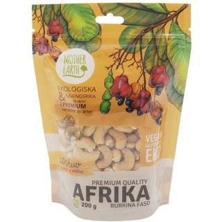 Mother Earth Cashew Premium R&S Øko, 200 g