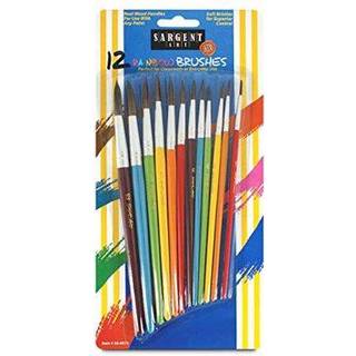 Sargent Art 56-6012 Assorteret Rainbow Round Brushes 12 t?lling