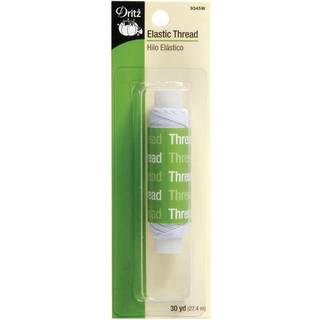 Dritz 30 meter elastisk sytr?d hvid