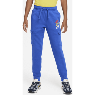Nike Sportswear Standard Issue-cargobukser i fleece til større børn (drenge) - blå - M