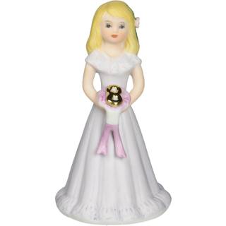 Enesco vokser op piger blond alder 8 porcel?nsfigur 4.5 hvid
