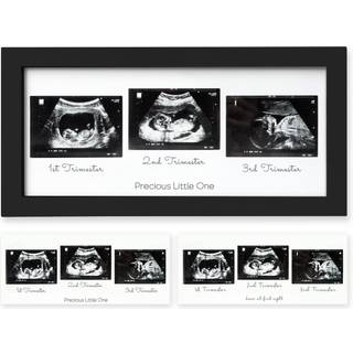 Sonogram Bildram - Trio Ultraljudsbildramar för mamma för att vara gåva - Ultraljudsram för baby - Graviditetsmeddelanden Sonogram Frame - Baby N